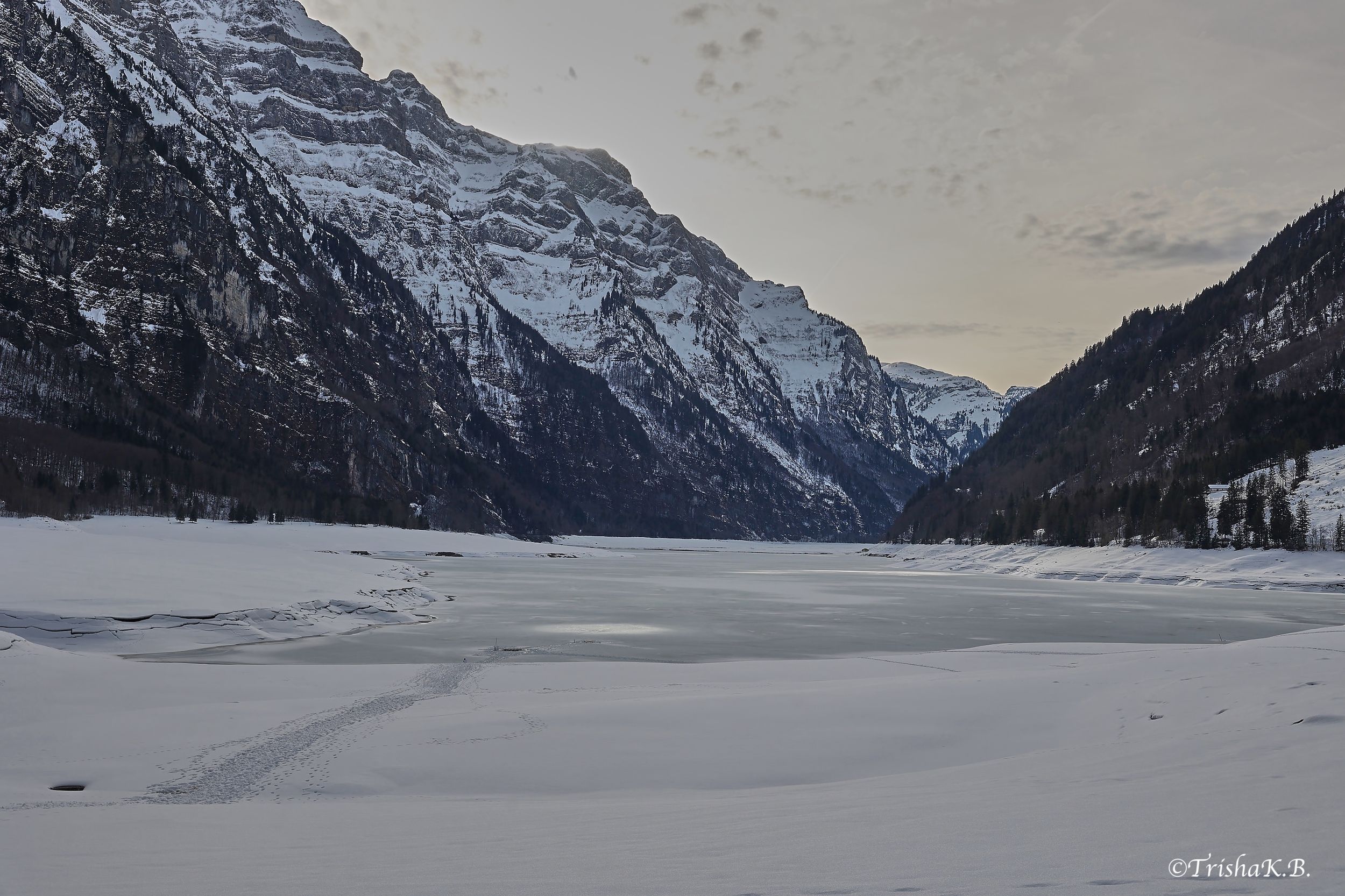 Frozen lake covered with snow! by TrishaK.B. — YouPic