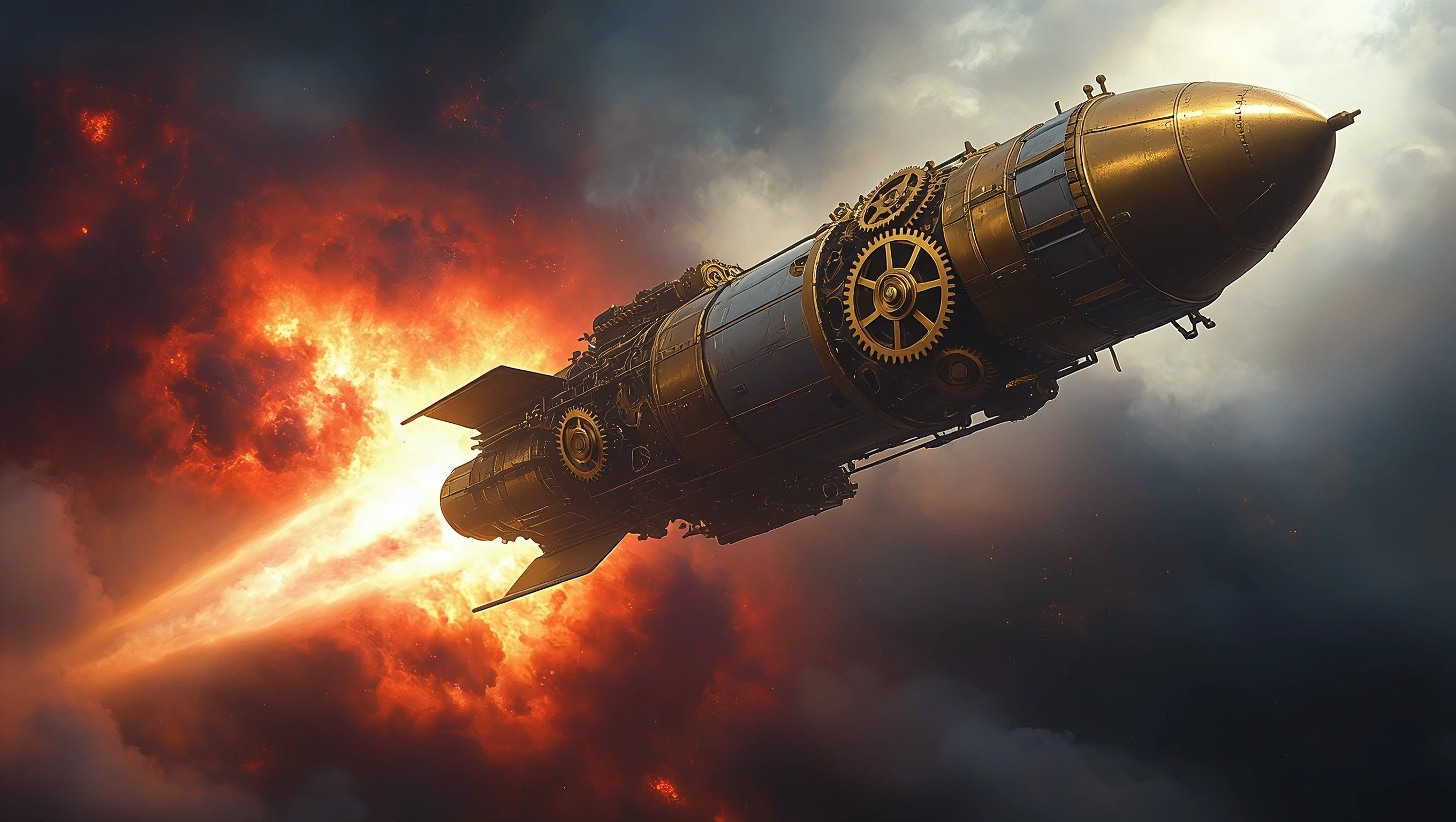 Steampunk rocket by karlvock — YouPic