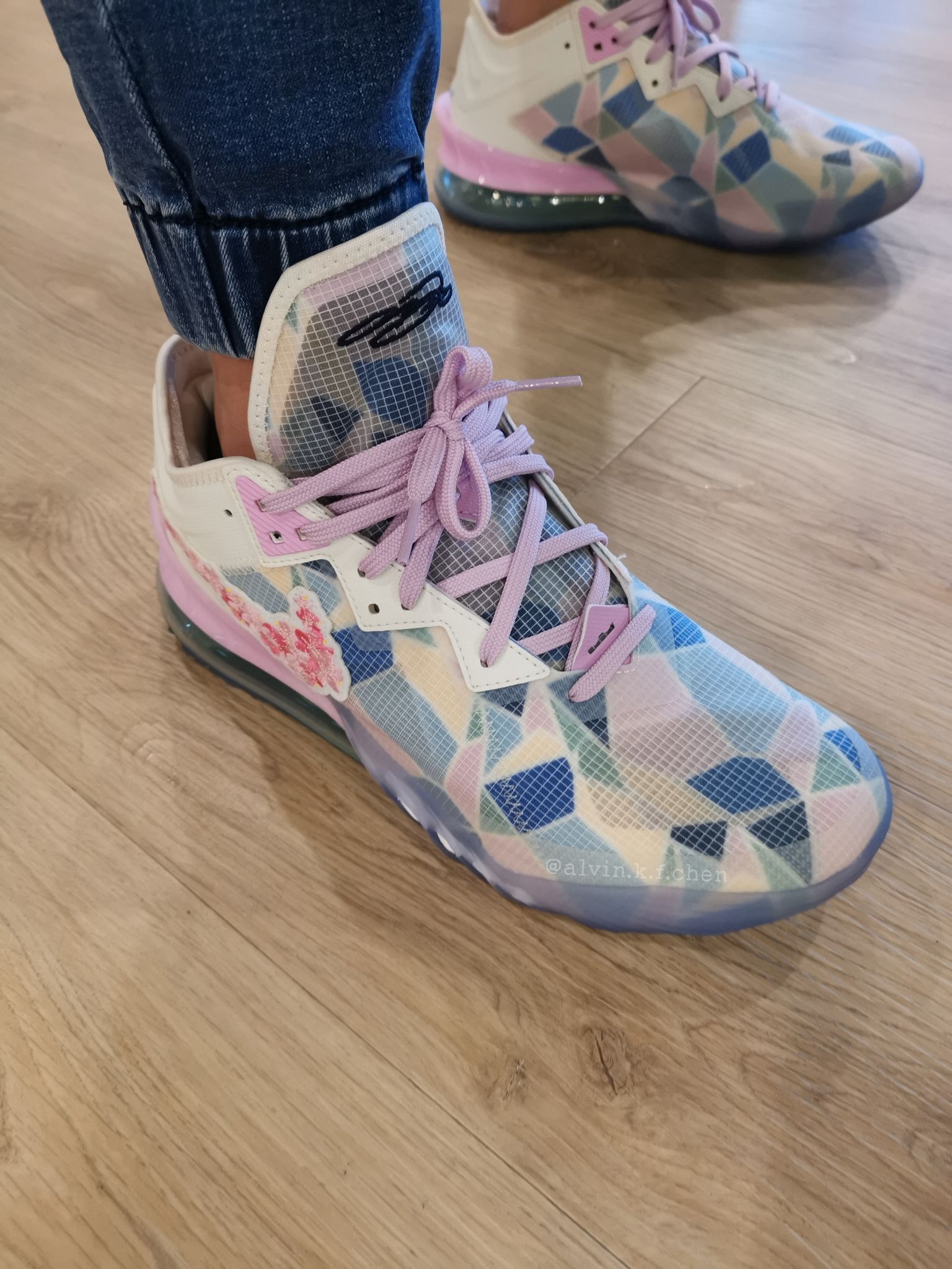 Lebron 18 Low x Atmos - Cherry Blossom by Alvin Chen — YouPic