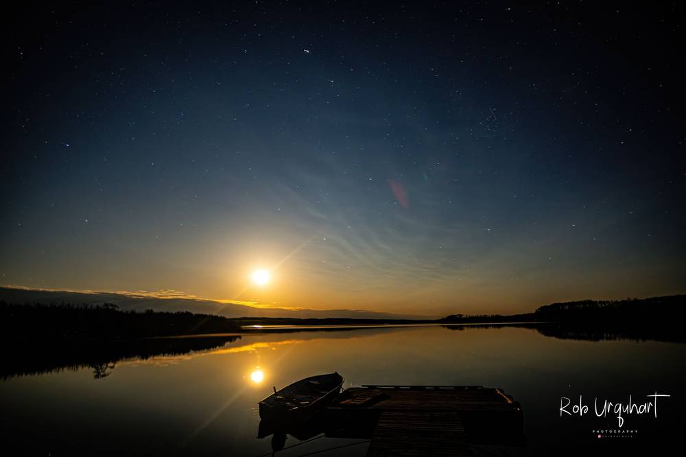 Photo in Landscape #landscape #water #mood #still #astro #night #